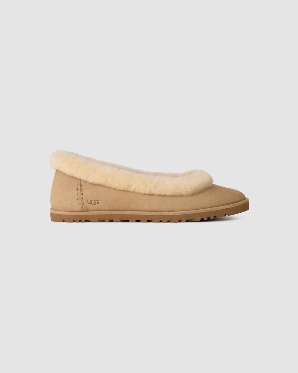 NEW UGG women's zora suede ballet flat in sand